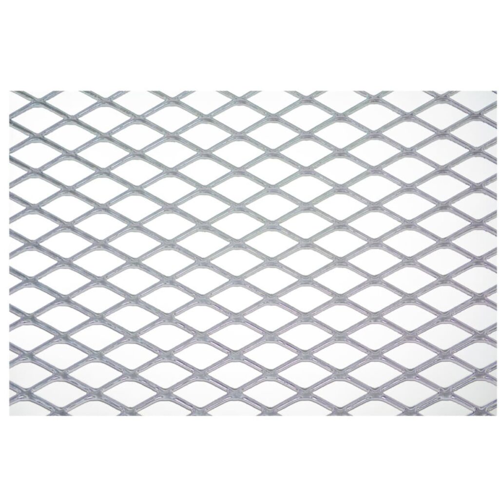 MALLA ALUMINIO 100X33CM ROMBO: 6X12MM 6MM CROMADO SAFARI – Y35033SL