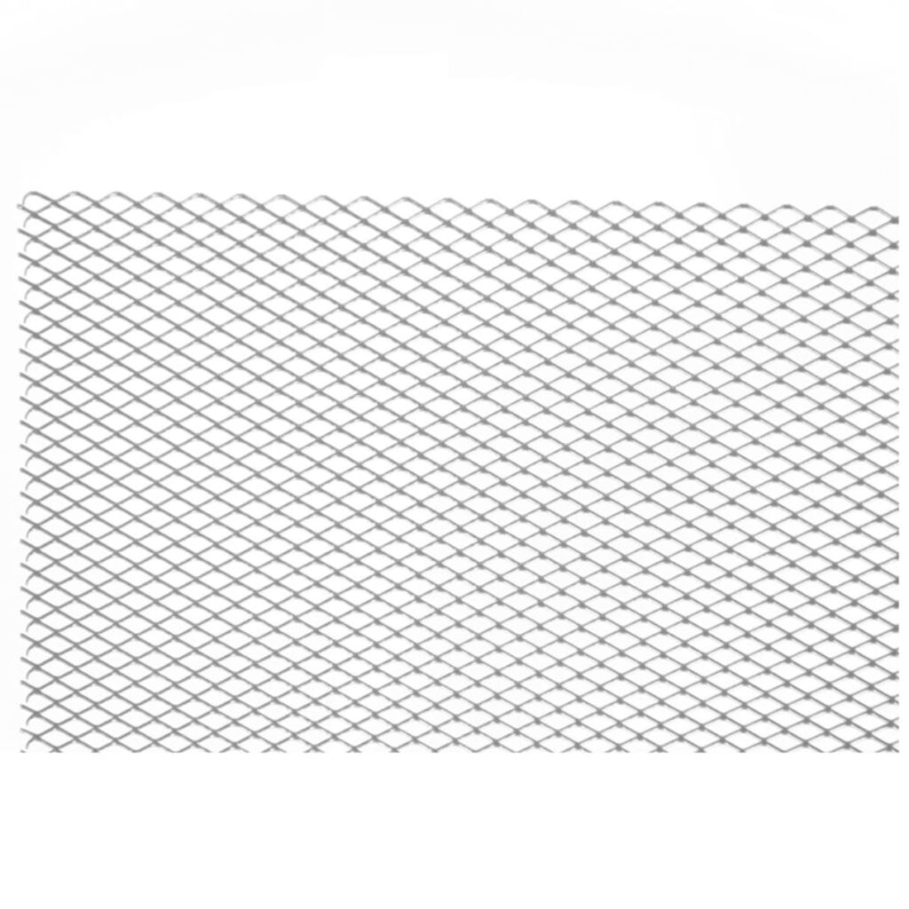 MALLA ALUMINIO 100X33CM ROMBO: 6X12MM 6MM CROMADO SAFARI – Y35033SL