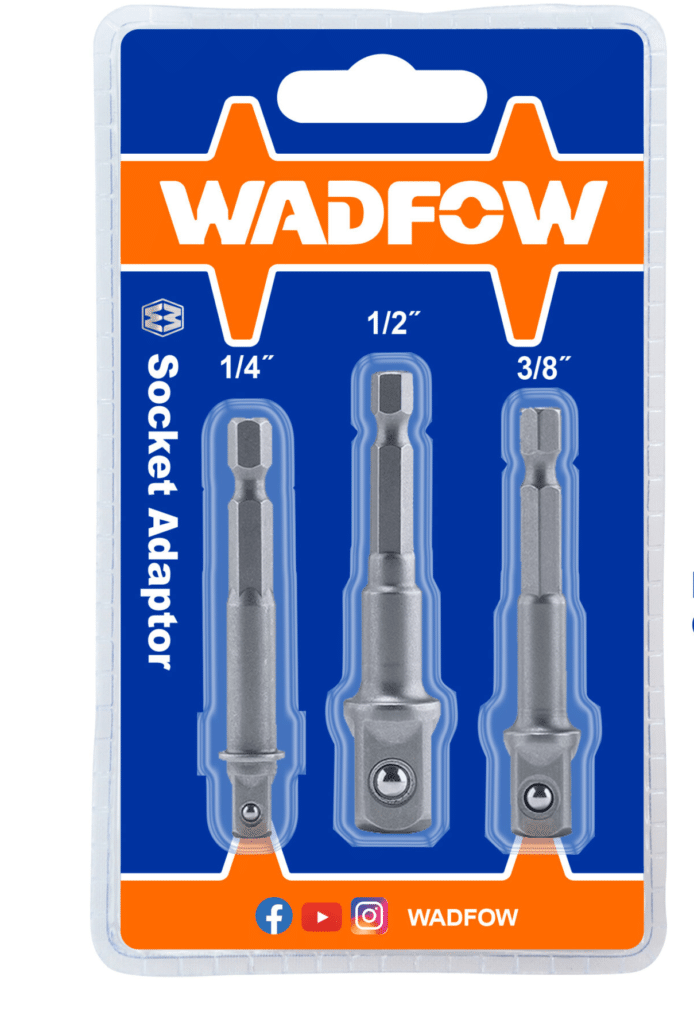 ADAPTADOR DE DADOS 3PCS 1/4 «, 3/8 «, 1/2 » WADFOW – WSV4K01