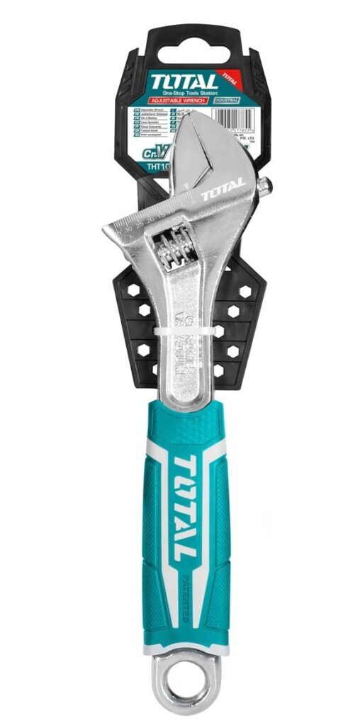 LLAVE AJUSTABLE INDUSTRIAL 250MM 10» 0-35MM CR-V   – THT101106
