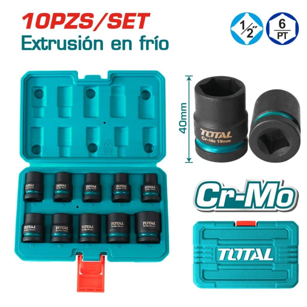 SET DE DADOS DE IMPACTO 1/2″ 10PIEZAS – THISTD12101