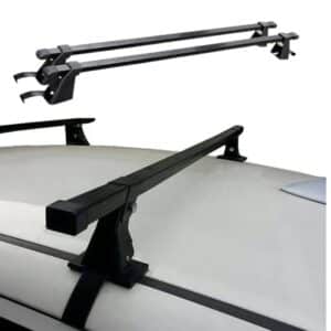 BARRAS TRANSVERSALES 48″ CON TACO CLÁSICO UNIVERSAL SEMI ARMADO NEGRO - A26786