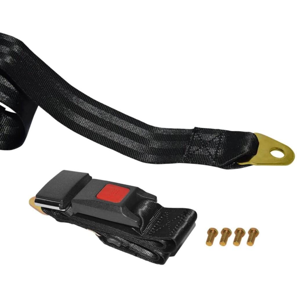 CINTURÓN DE SEGURIDAD SAFARI – A57007 – 2 PUNTAS NEGRO 2 PIEZAS