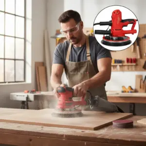 LIJADORA DE PARED Y TECHO CORTO 900W 2700RPM 180MM CON LUZ -BK-WS180