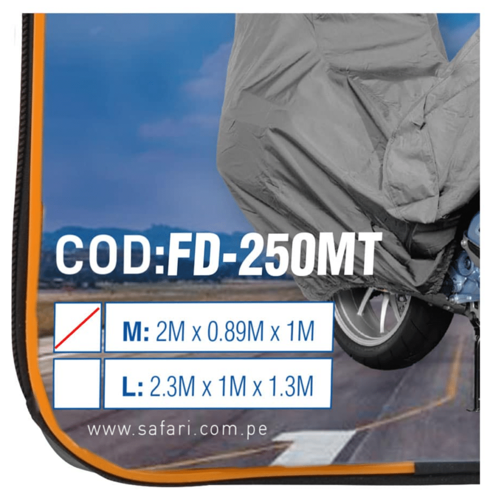 COBERTOR PARA MOTO 250GPV+COTTON 2M X 0.9M X 1.2M M – FD-250MT-M