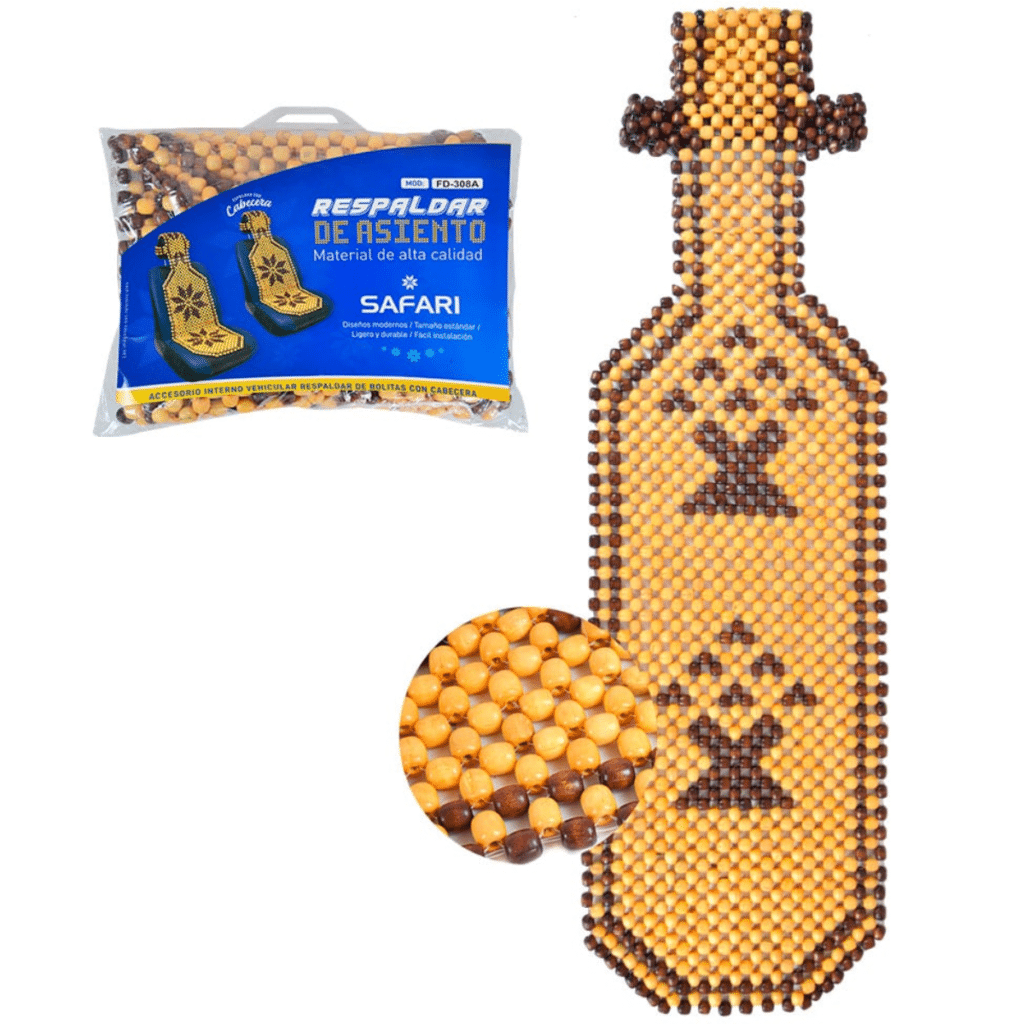 COJIN DE ASIENTOS GRANDE CON CABEZAL BEIGE CON MARRON – FD-308A