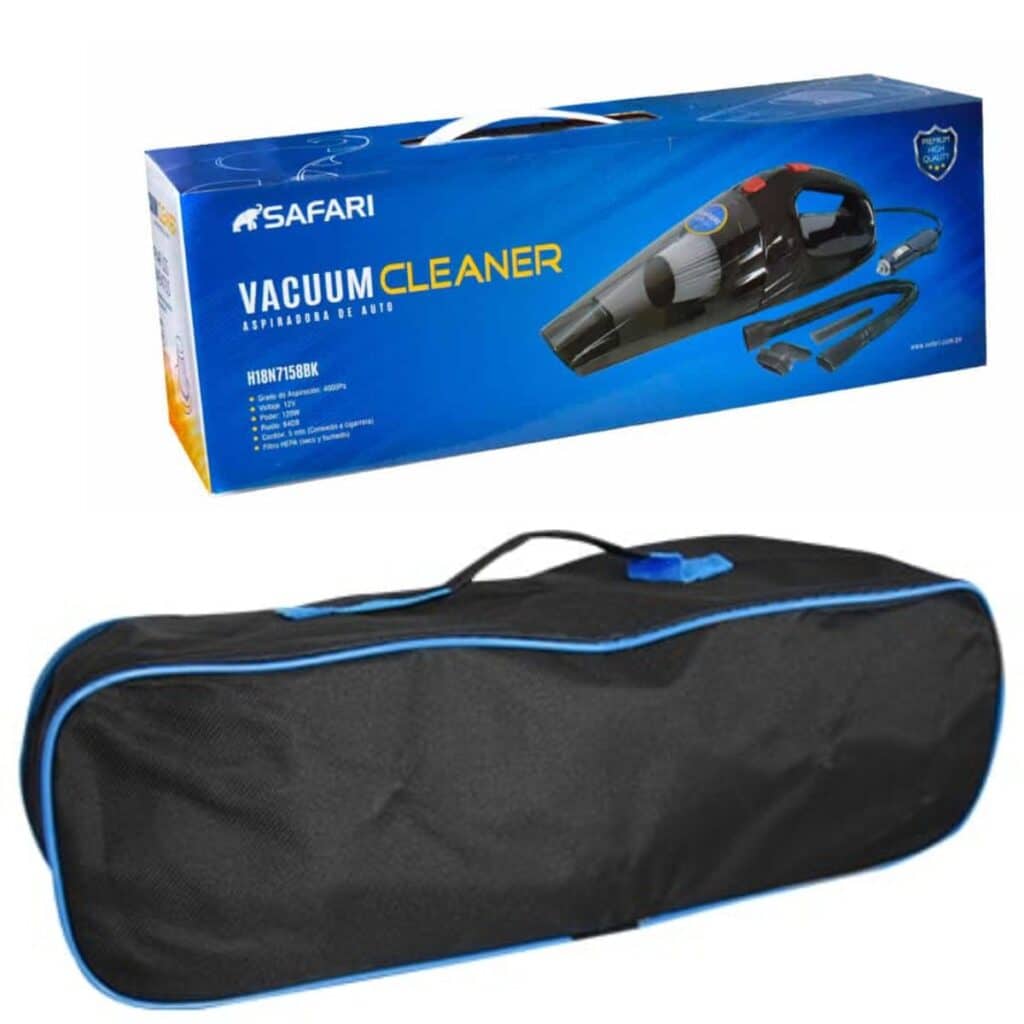 ASPIRADORA 120W 12V 4000PA F/HEPA MALETÍN – H18N7158BK