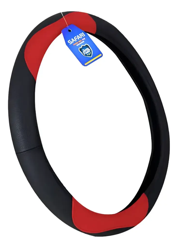 CUBRE VOLANTE SAFARI DE CUERO GENUINO ROJO – SFT-18020RD