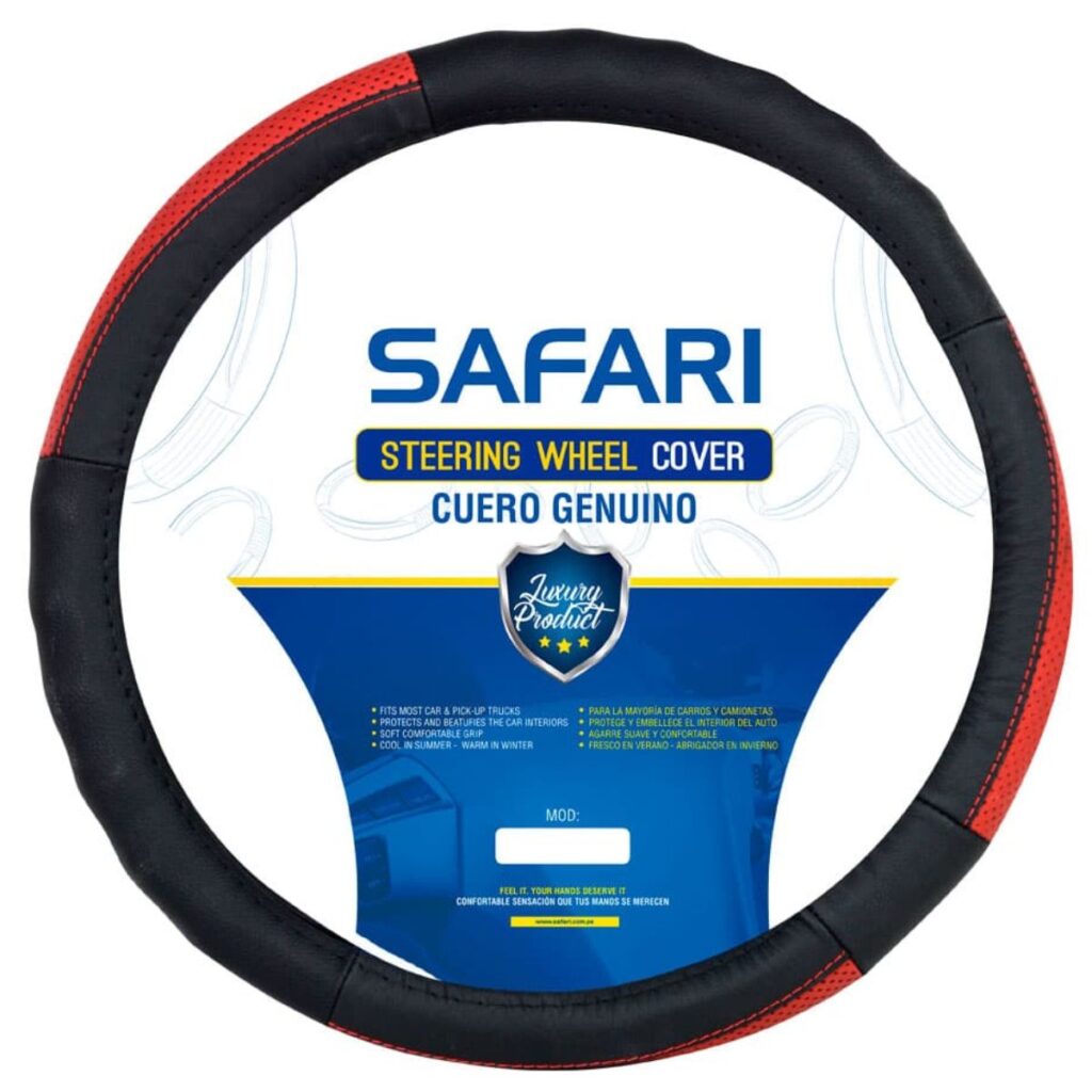 CUBRE VOLANTE DE CUERO ROJO – SFT-18021RD