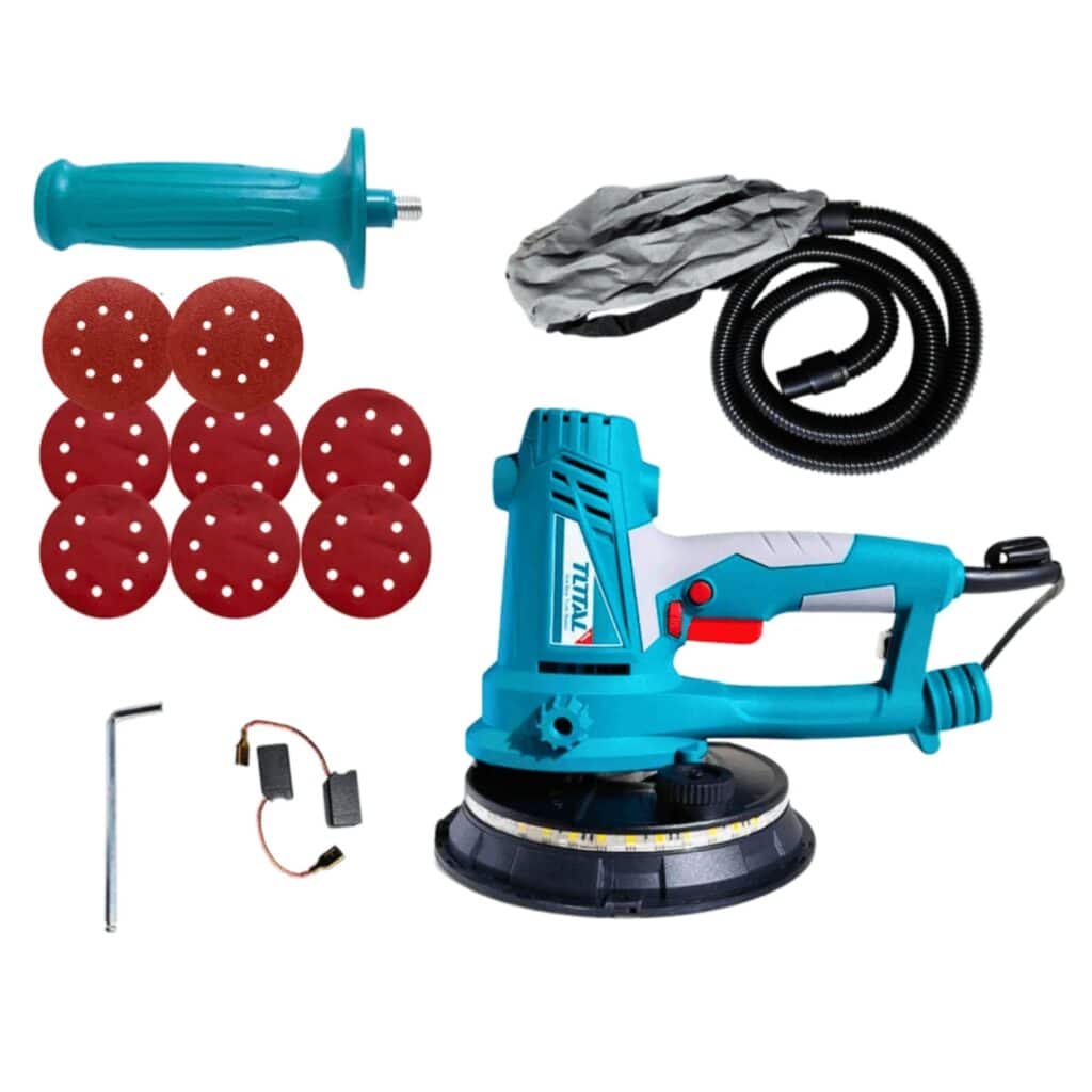 LIJADORA DE PARED Y TECHO 750W 220V 180MM CON LUZ INDUSTRIAL  -TDWS7501