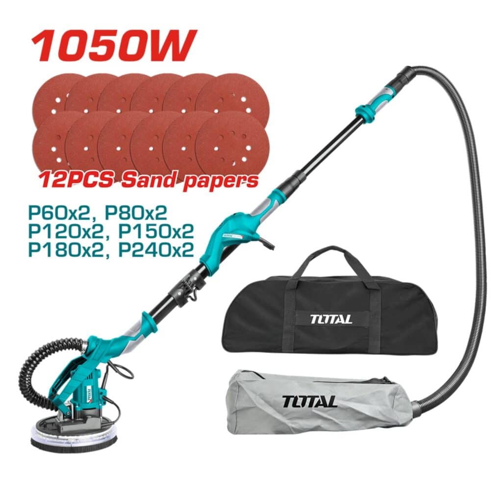 LIJADORA DE PARED Y TECHO TELESCOPICA  1050W 600-2300RPM INDUSTRIAL   -TWS10501