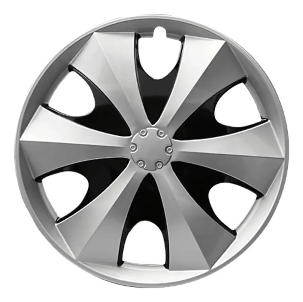 TAPAS DE AROS 14″ SILVER/NEGRO