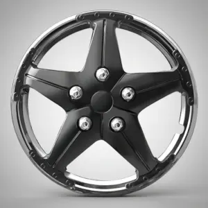 TAPAS DE AROS 13" CROMADO/NEGRO - V080-CB-13