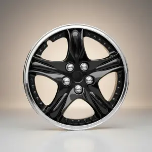 TAPAS DE AROS 14" CROMADO/NEGRO - V080-CB-14