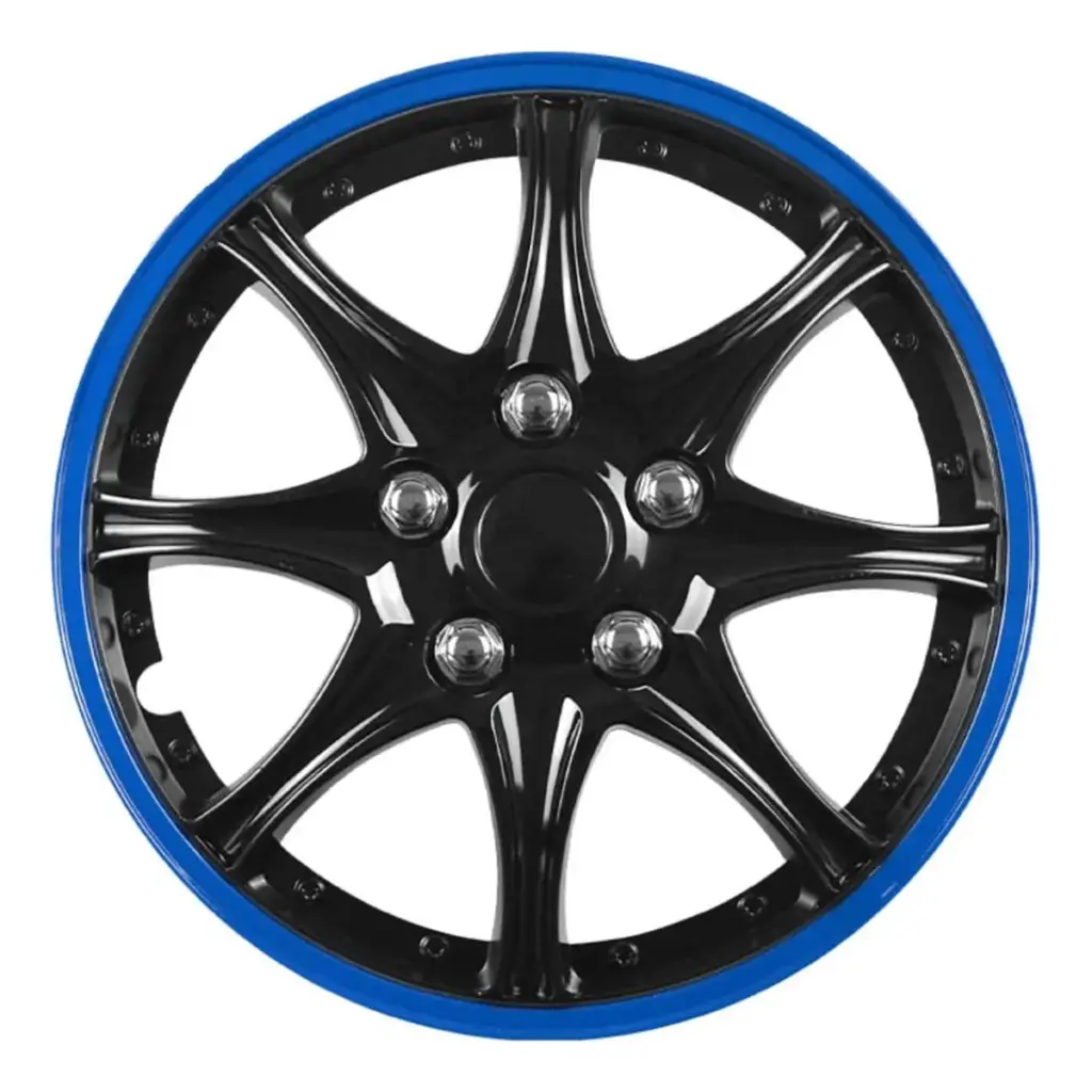 TAPAS DE AROS 14″ NEGRO/AZUL – V099-BB-14