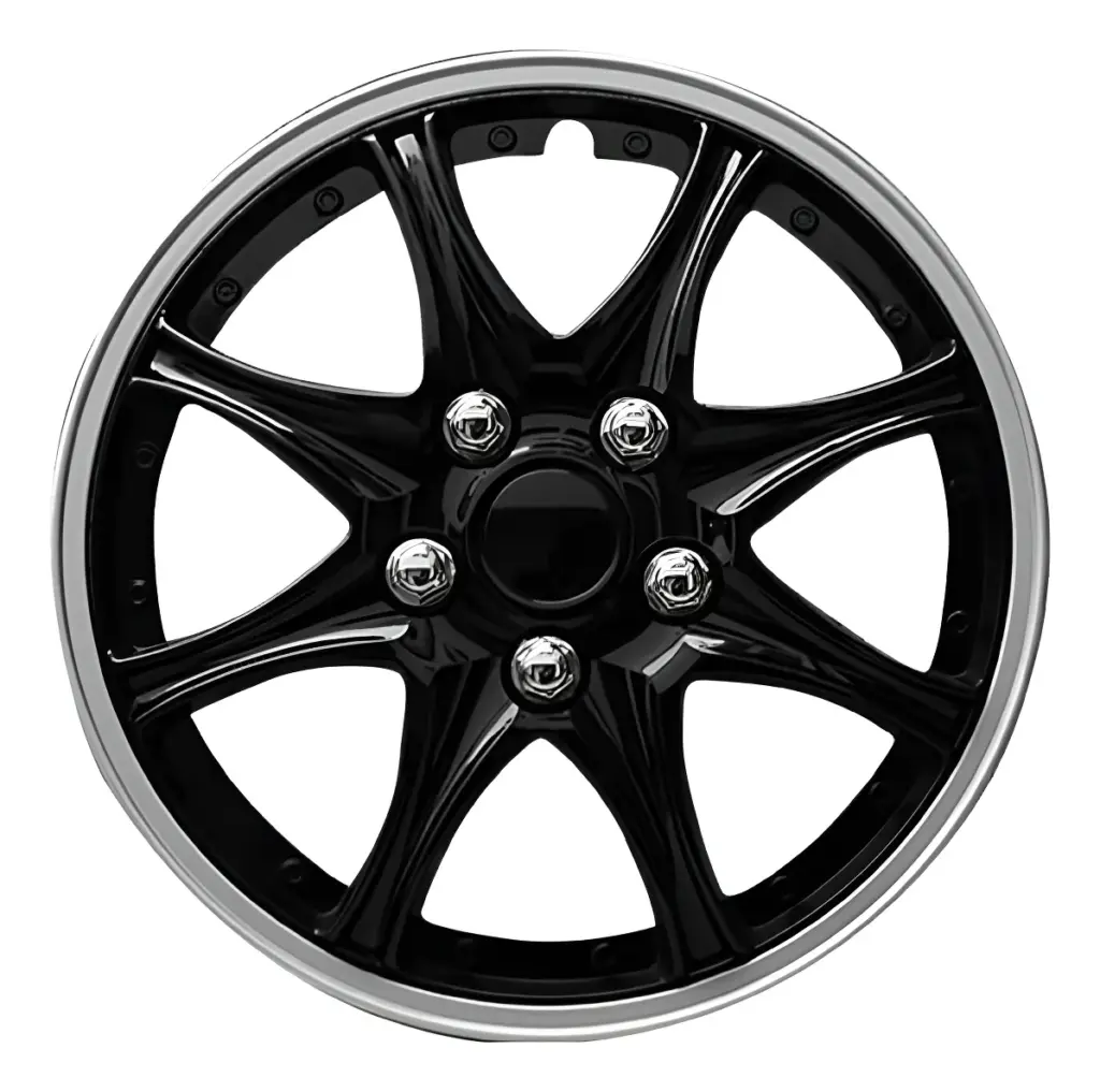 TAPAS DE AROS 14″ NEGRO/SILVER  – V099-SB-14