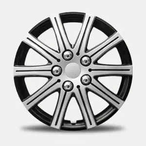 TAPAS DE AROS 14" SILVER/NEGRO - V124-SB-14