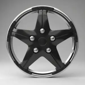 TAPAS DE AROS 13" NEGRO/CROMADO  - V127-BC-13