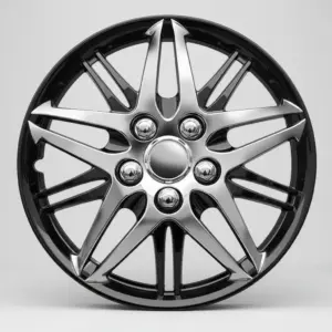 TAPAS DE AROS 15" NEGRO/CROMADO  - V130-CB-15