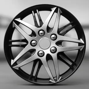 TAPAS DE AROS 13" SILVER/NEGRO - V130-SB-13