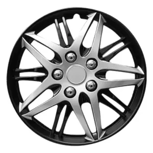 TAPAS DE AROS 14" SILVER/NEGRO - V130-SB-14 DE 1