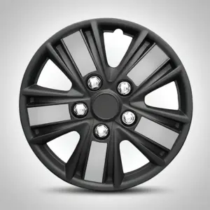 TAPAS DE AROS 14" NEGRO/SILVER  - V133-BS-14