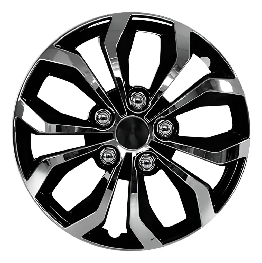 TAPAS DE AROS 13″ CROMADO/NEGRO – V138-CB-13