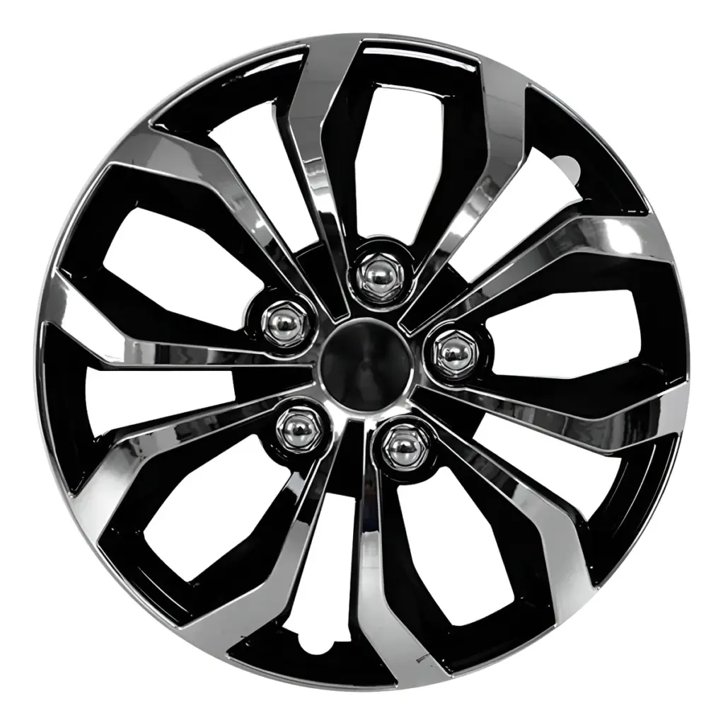 TAPAS DE AROS 14″ CROMADO/NEGRO – V138-CB-14