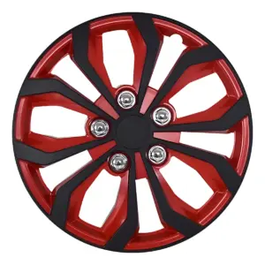 TAPAS DE AROS 14" NEGRO/ROJO- V138-MBR-14