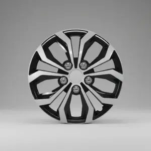 TAPAS DE AROS 13" SILVER/NEGRO  - V138-SB-13