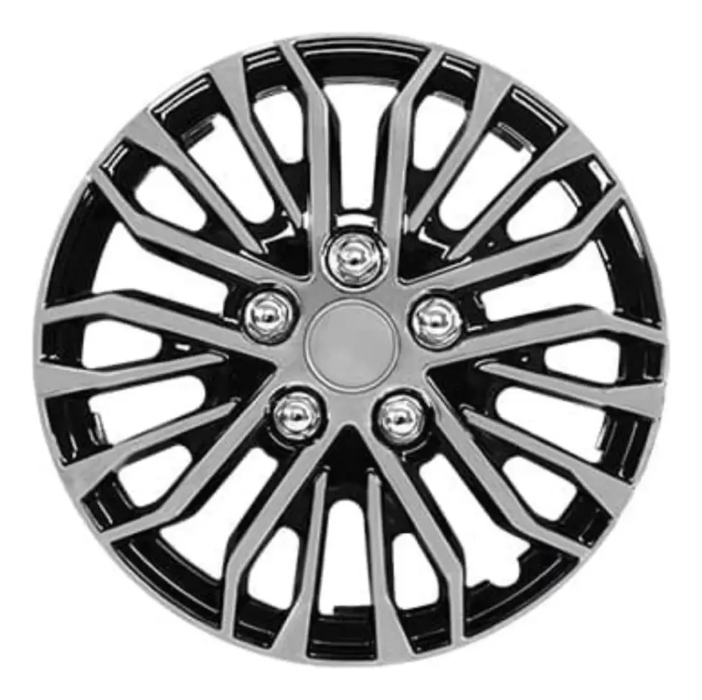 TAPAS DE AROS 14″ SILVER/NEGRO – V141-SB-14