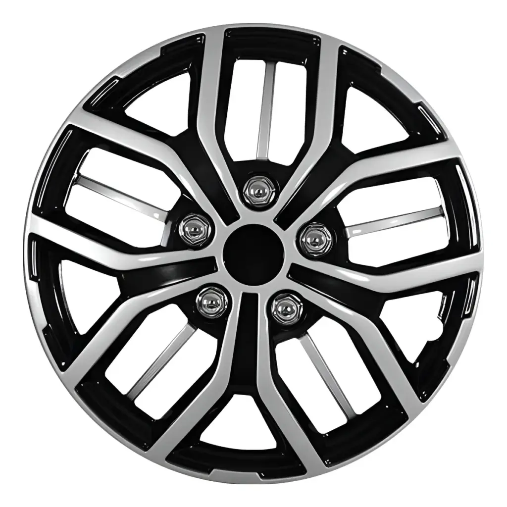 TAPAS DE AROS 14″ SILVER/NEGRO – V142-SB-14