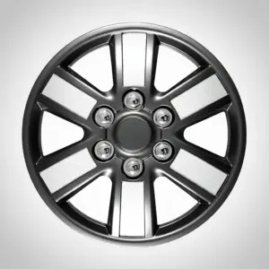 TAPAS DE AROS 13" NEGRO MATE/SILVER  - V143-BS-13