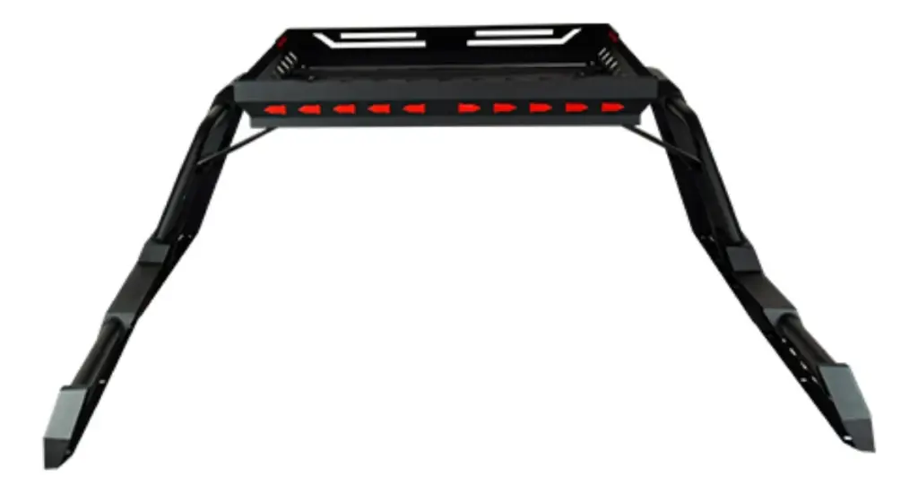 ANTIVUELCO EXTENDIDO CON PARRILLA DE HIERRO Y LUZ LED 4×4 PARA HILUX REVO 2020 EN ADELANTE – E586098ARD