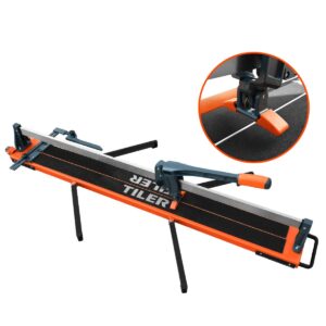 CORTA MAYOLICA 47" 120CM PROFESIONAL MAX:16MM MANGO TPR + RUEDAS - 8102G-2S/48