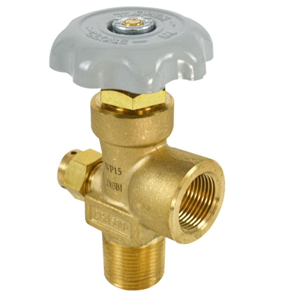 VÁLVULA DE HE/NE/AR/KR/XE CGA580 15MPA 3/4-14-NGT  – V-96