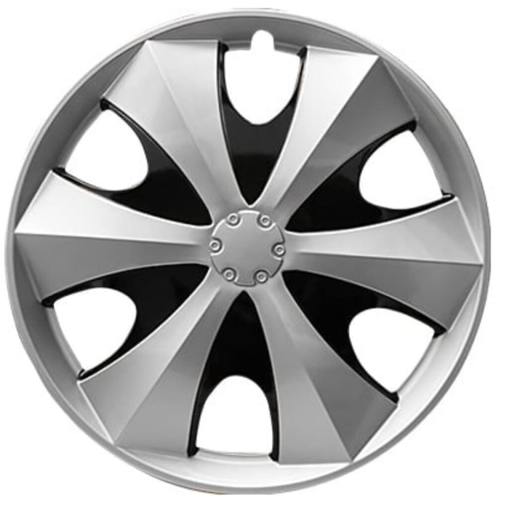 TAPAS DE AROS  13″ SILVER / NEGRO – V092-SB-13