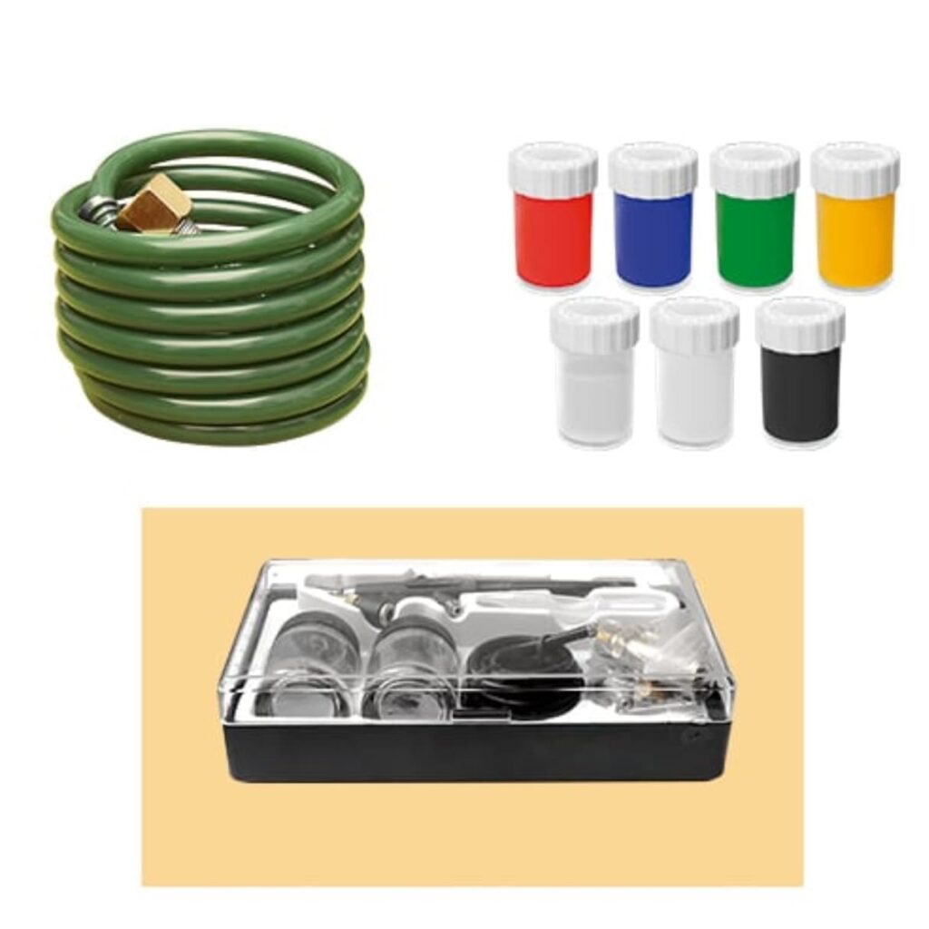 MINI COMPRESORA CON AERÓGRAFOS KIT COMPLETO – 666-B