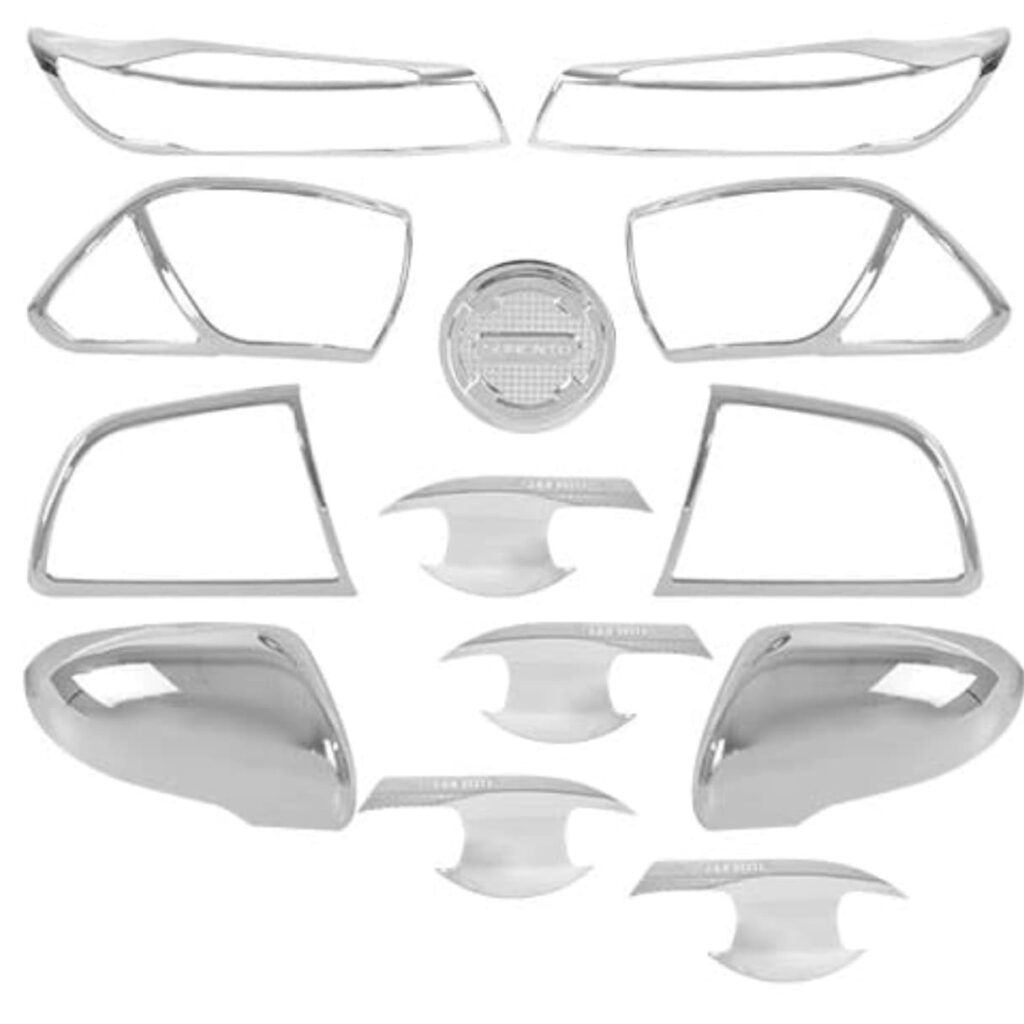 KIT DE PROTECTORES CROMADOS PARA SORENTO AÑOS 2015 + 13 PIEZAS –  E58KASR2015A