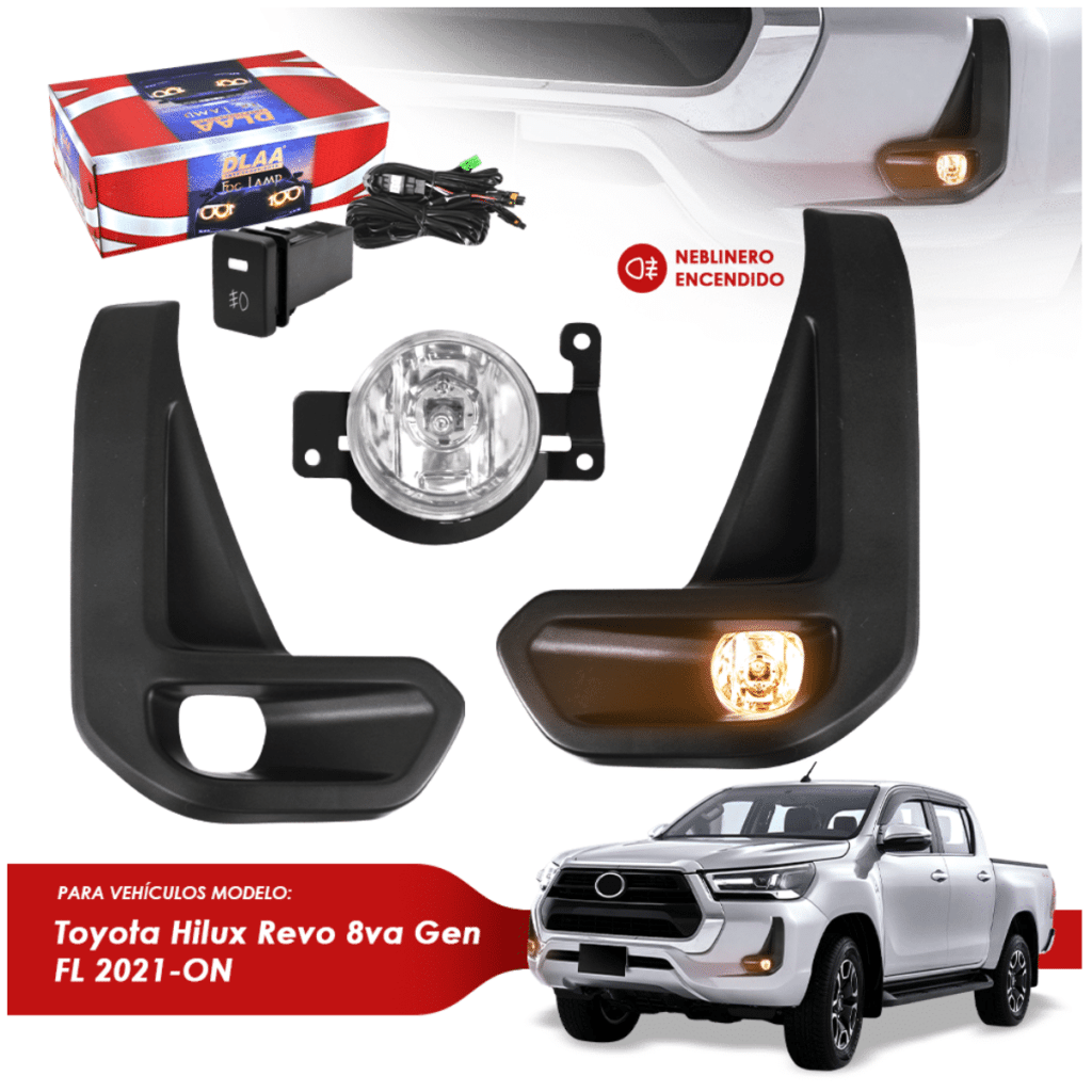 SET DE NEBLINEROS PARA TOYOTA HILUX REVO 8VA GEN FL 2021-ON – TY1017