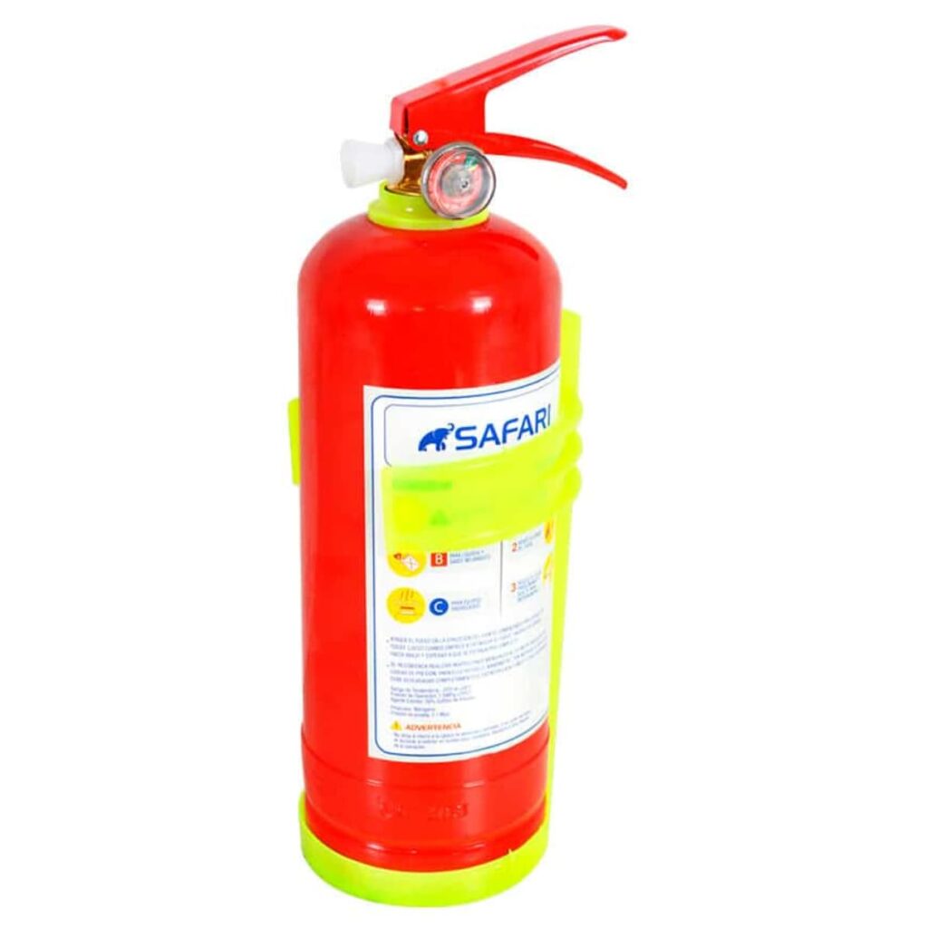 EXTINTOR PQS 1KILO CON SOPORTE PLÁSTICO – ZFE-01P