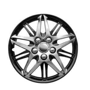 TAPAS DE AROS 15" NEGRO/CROMADO  - V130-CB-15