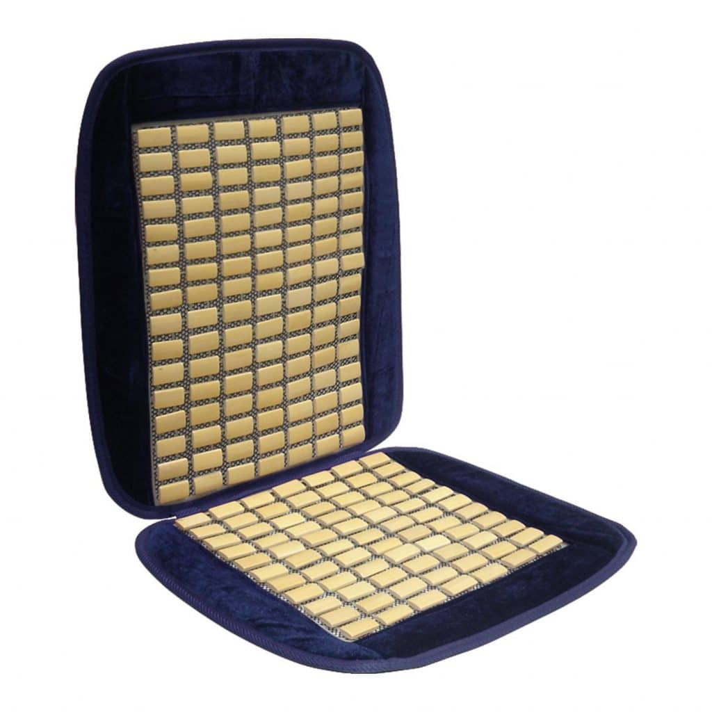 COJIN DE ASIENTO BAMBU CON CONTORNO AZUL – FD-127C