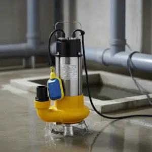 BOMBA DE AGUA SUMERGIBLE PARA AGUA RESIDUAL Y DRENAJE 2" 1.5HP ALT. 9M 3420RPM 220V 60HZ  2×2 - V1100F