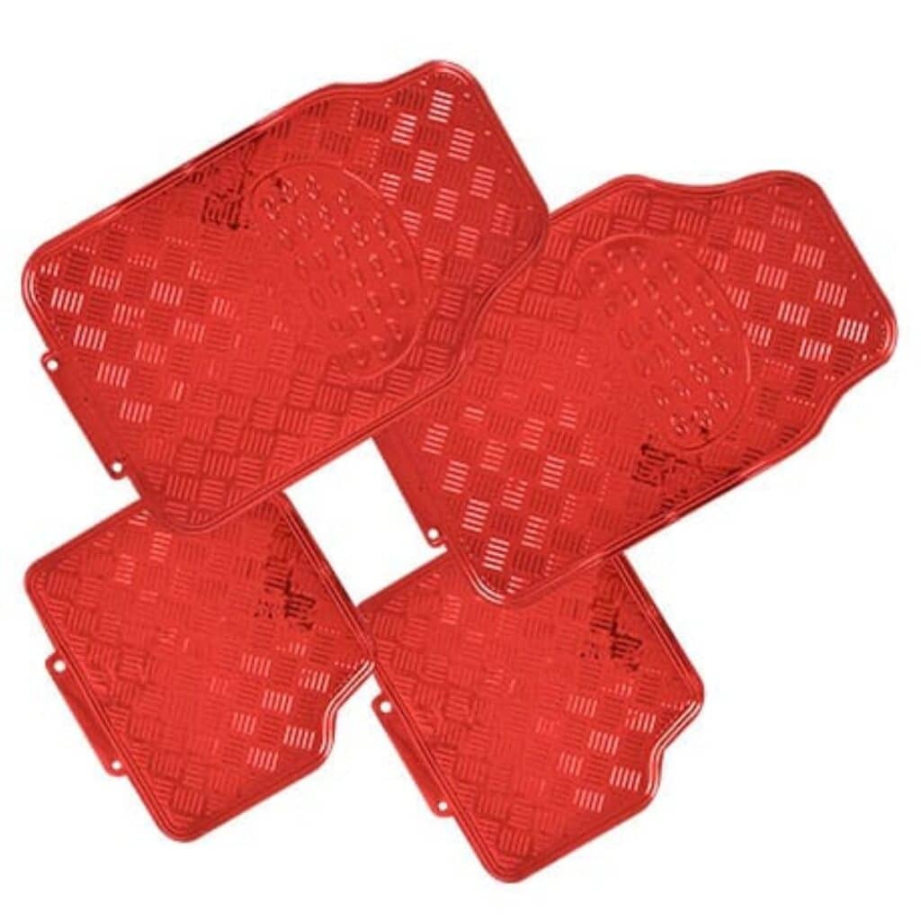 PISO METALICO PVC + ALUMINIO ROJO 4PIEZAS  – CCM-4 RD