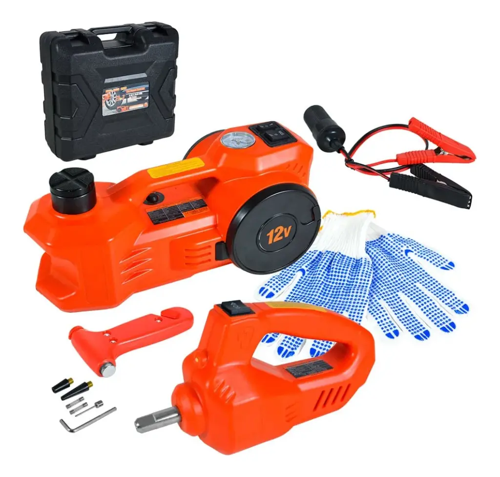 GATA ELECTRICA 3 EN 1 DC12V 150W 5T COMPRESOR + LLAVE CJ150-3 – CJ150-3