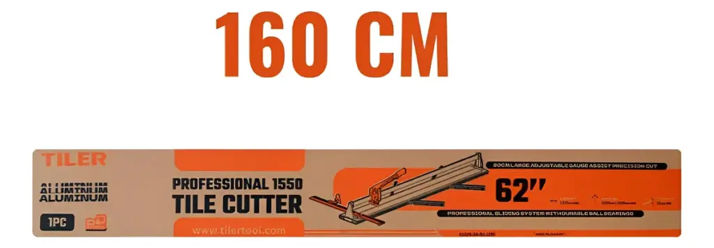 CORTA MAYOLICA CERAMICA PORCELANATO 62″ 160CM TOP PROFESIONAL MAX:16MM MANGO-AL ANTI ATASCOS – 8102G-2A-DJ/64