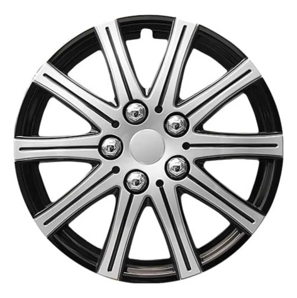 TAPAS DE AROS 13″ SILVER/NEGRO – V124-SB-13