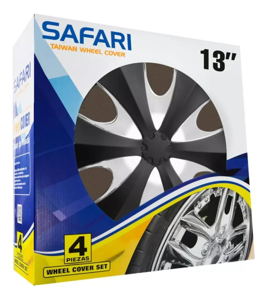 TAPAS DE AROS 13″ NEGRO/SILVER – V092-BS-13