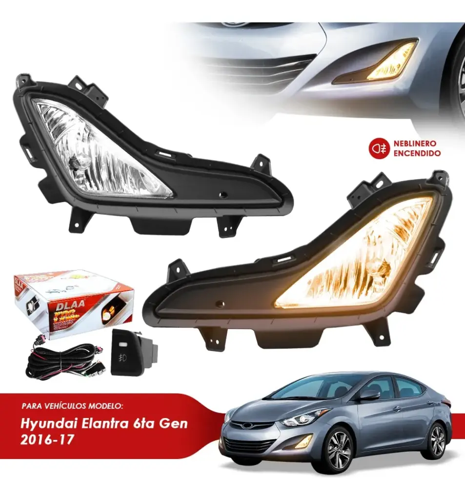 NEBLINERO PARA ELANTRA 2015 CABLE Y SWITCH – HY691